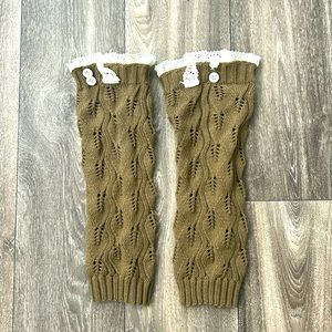 Brown and cream boot socks 🧦